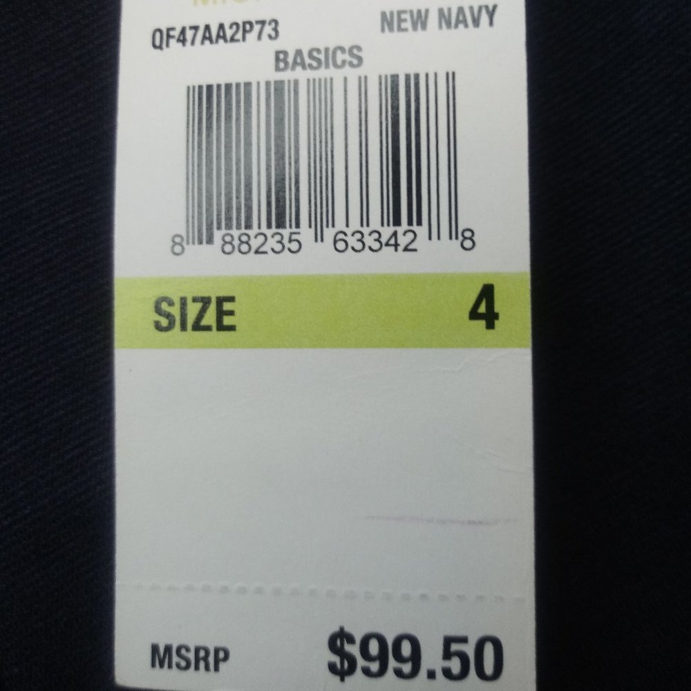 MICHAEL KORS ZIPPER SKIRT NAVY NWT - Picture 6 of 6